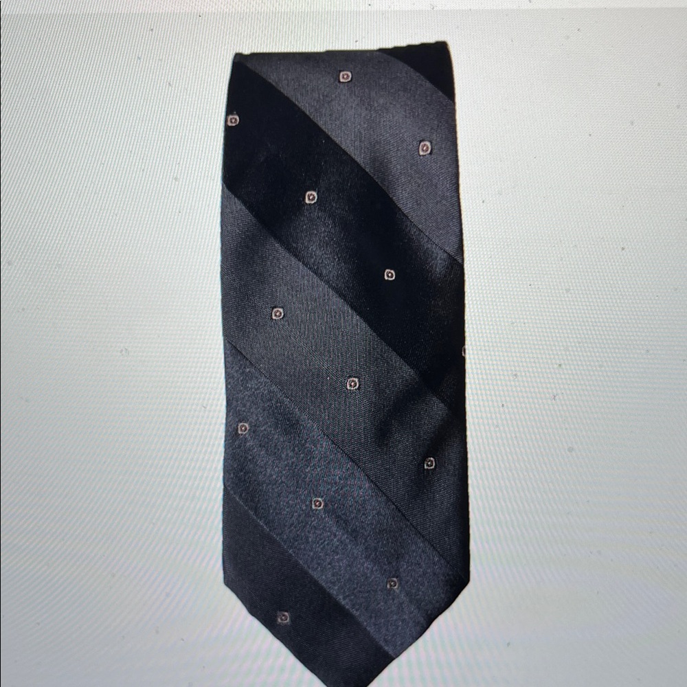 Vintage Sears Men’s store gray Tie with Striped pattern